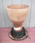 African djembe hand drum that needs to be completely restored.