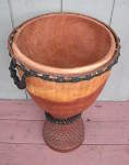 Lenke wood hand drum that needs a drum head.