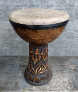 Ceramic doumbek hand drum.