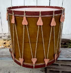 Fully restored large antique bass drum.