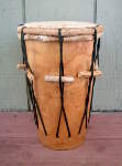 Gafifuna drum from Belize that's been completely repaired.