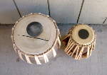A tabla dayan and tabla bayan that need repair.