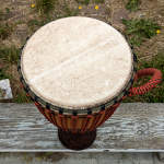 Hardwood djembe made with the finest materials.