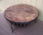A repaired nagara drum.