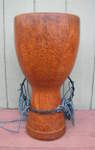 African djembe hand drum sporting a new drum head.