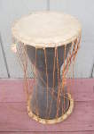 African talking drum in need of repair.