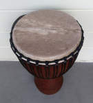 African djembe hand drum with a new goatskin.