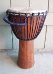 Djembe hand drum from Gambia, Africa needing a skin.