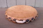 Native American drum completely restored.