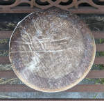A new fish skin drum head on an Egyptian style darbuka.