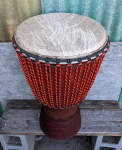 Large built to order lenke wood djembe hand drum.